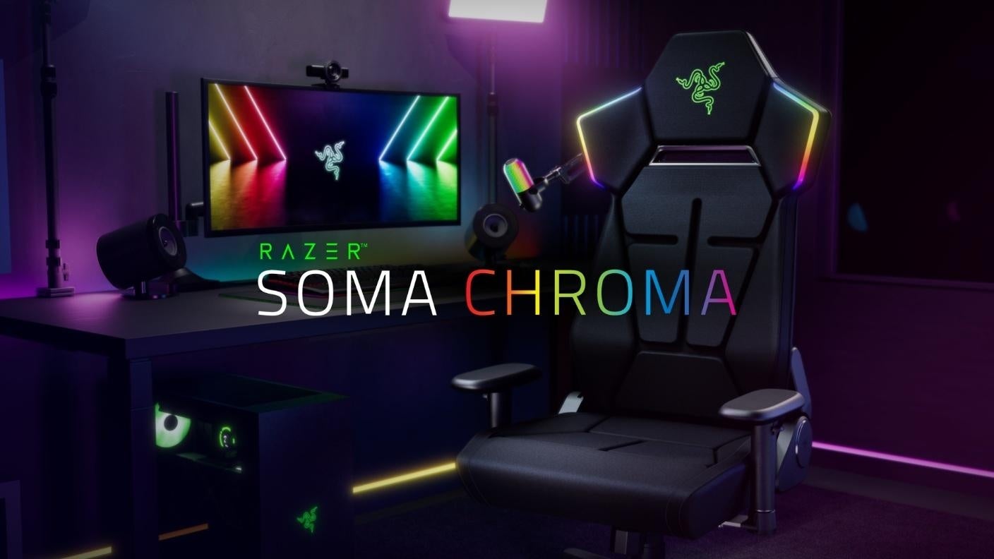Razer、ブランド初のRGBゲーミングチェア「Razer Soma Chroma」を発表 - 画像1