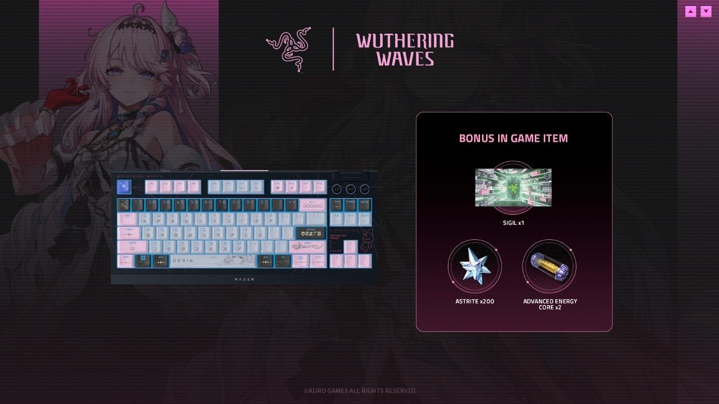 Razer、オープンワールドRPG『鳴潮』コラボのゲーミングデバイスを発表|コレクションのラインアップと価格