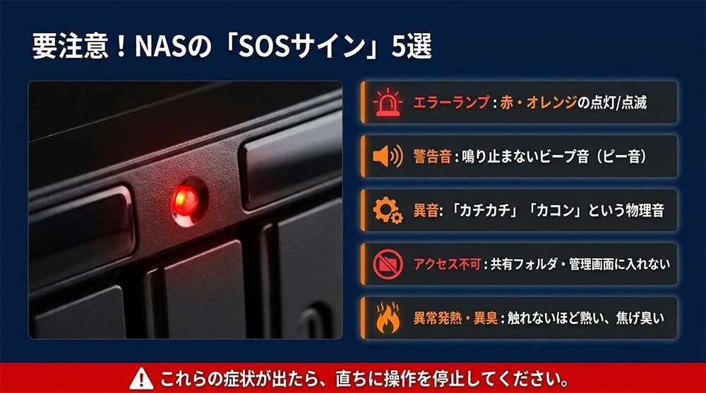 リプラス、法人向けNASの出張データ復旧で「出張費無料キャンペーン」を開始｜NASで発生しやすい深刻な障害のサイン
