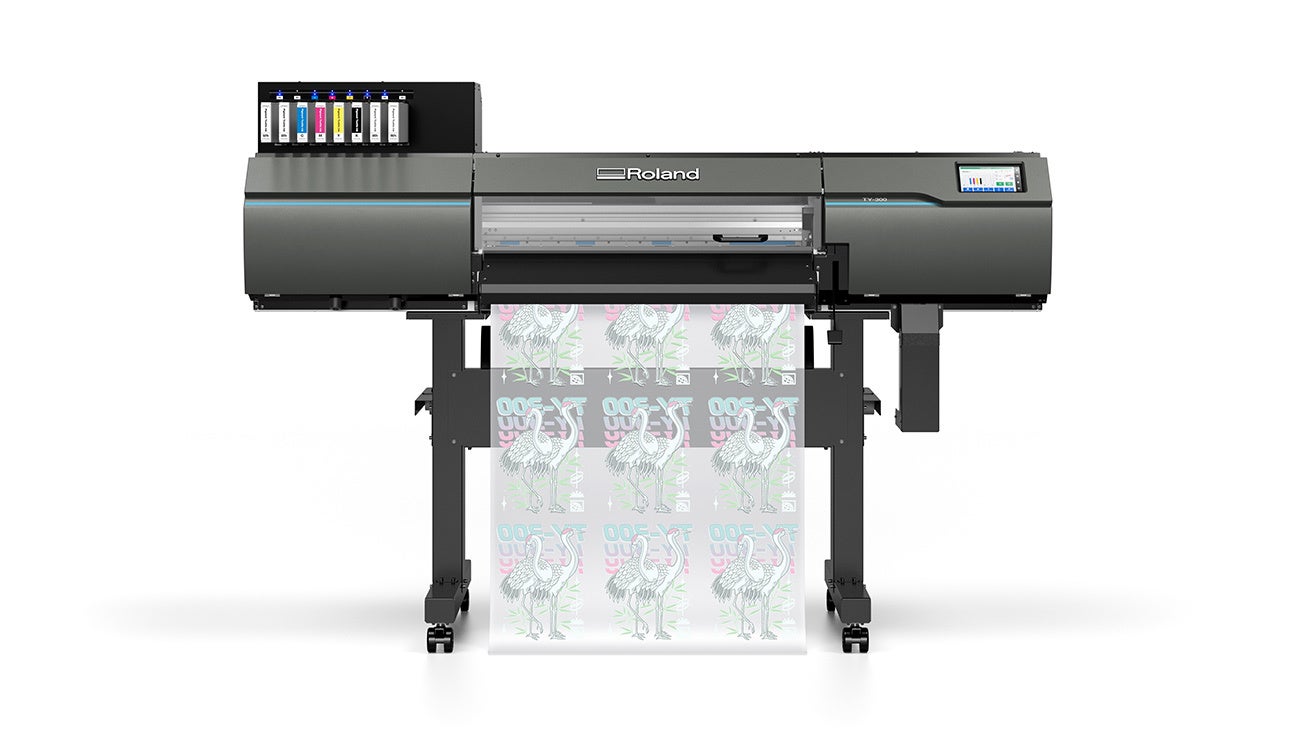 ローランド ディー.ジー、白インク搭載量を2倍にしたDTFプリンターTY-300を発表 - 画像1