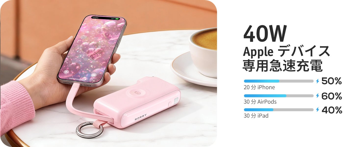 RORRY、ACコンセント一体型モバイルバッテリー「RORRY Flow」を発売｜販売価格と期間限定の割引キャンペーン