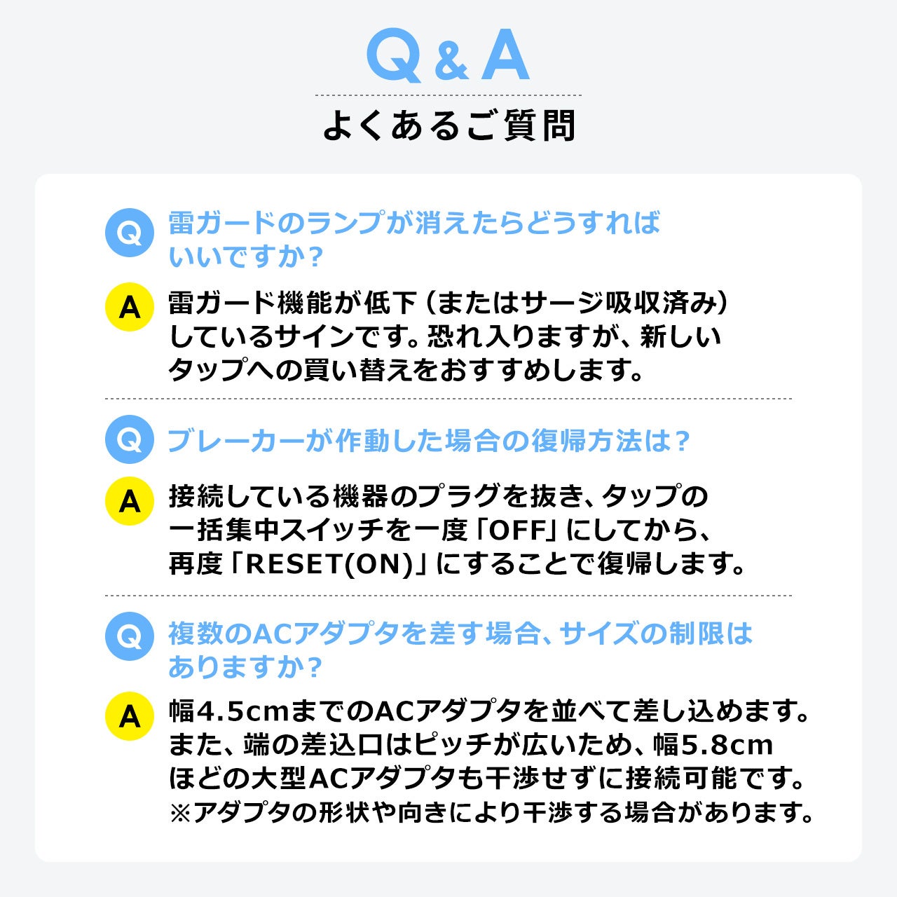 サンワダイレクト、ACアダプタが干渉しにくい10個口電源タップを発売 - 画像13