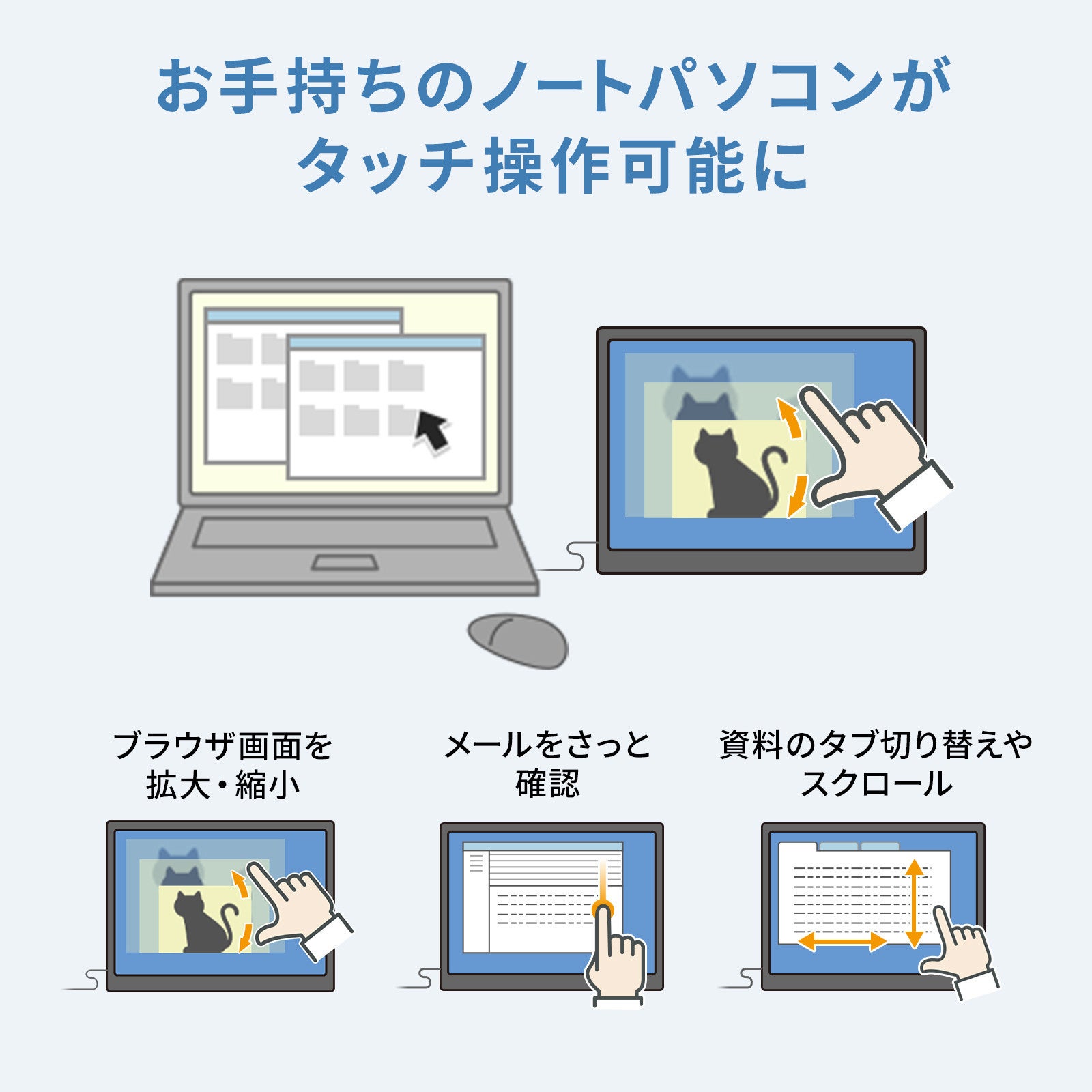 サンワサプライ、USB-C接続の14インチモバイルモニターを発売 - 画像20