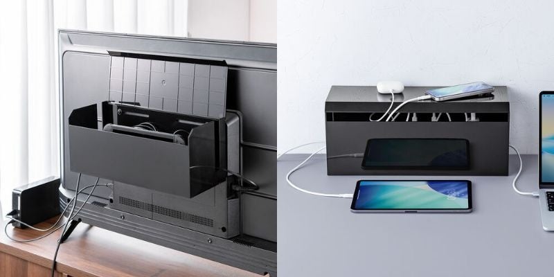 サンワダイレクト、テレビ裏設置可能なケーブルボックスを発売 - 画像2