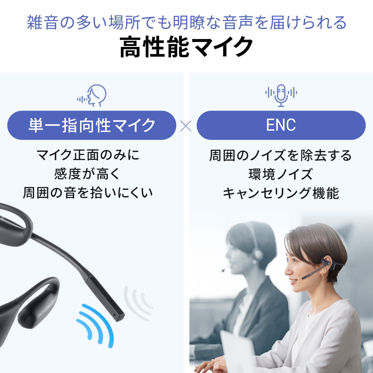 サンワダイレクト、充電台付きオープンイヤー型ヘッドセットを発売 - 画像7
