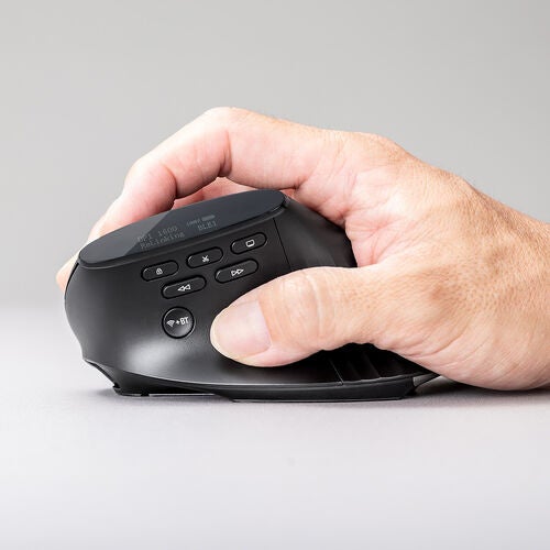 サンワダイレクト、液晶画面を搭載した多機能エルゴマウスを発売｜製品概要と販売価格