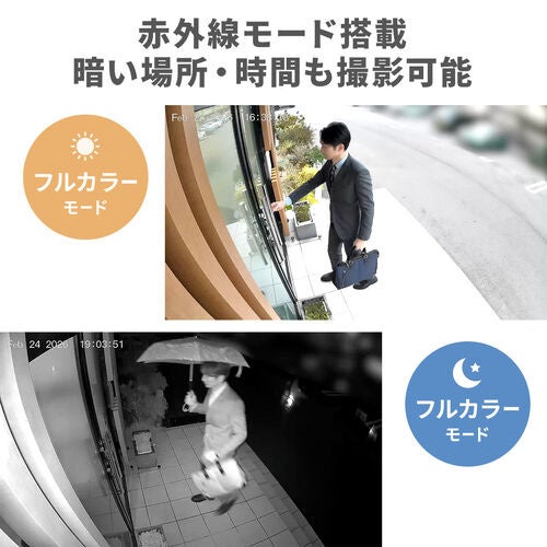 サンワダイレクト、ソーラー充電対応500万画素屋外防犯カメラを発売 - 画像6