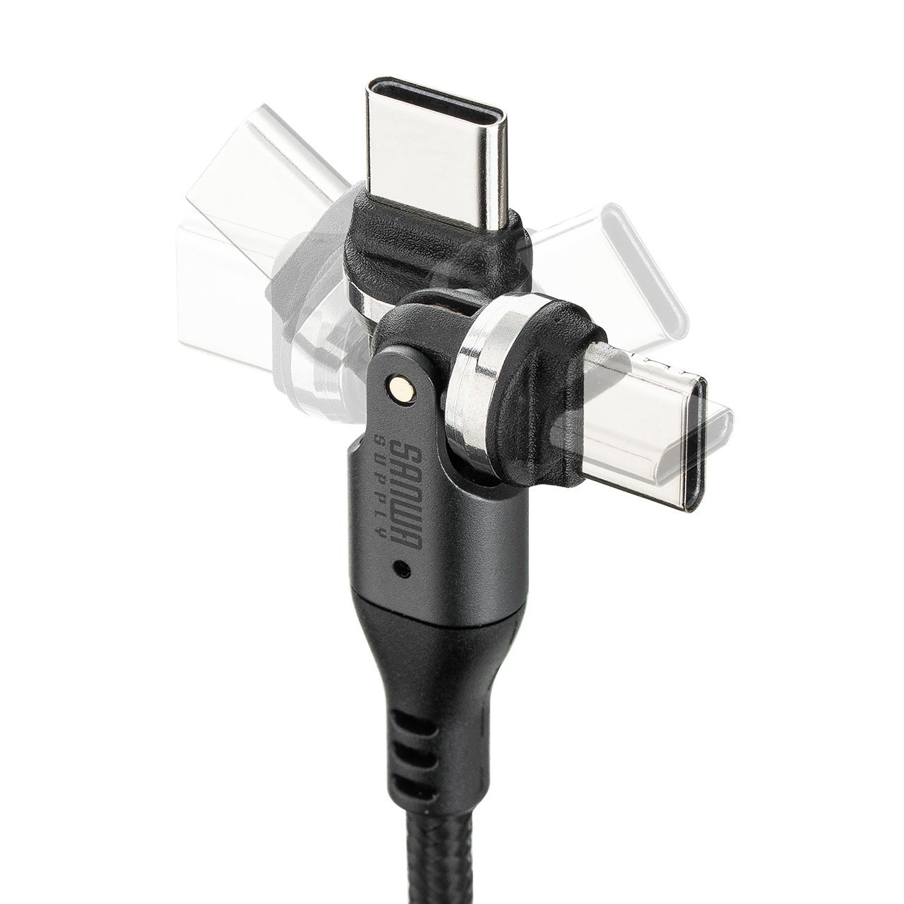 サンワダイレクト、540度回転USB-C変換アダプタケーブルを2種類発売 - 画像6