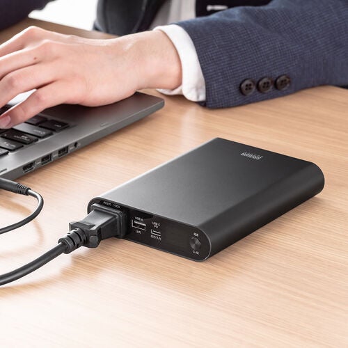 サンワダイレクト、AC65W出力対応の薄型モバイルバッテリーを発売 - 画像2