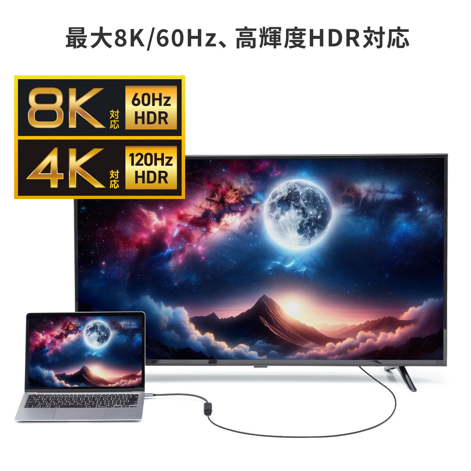 サンワサプライ、8K/60Hz対応のUSB Type-C to HDMI変換アダプタを発売 - 画像5