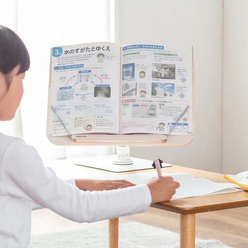 サンワダイレクト、360度回転と高さ調整に対応した書見台を発売｜柔軟な角度調整と回転機能