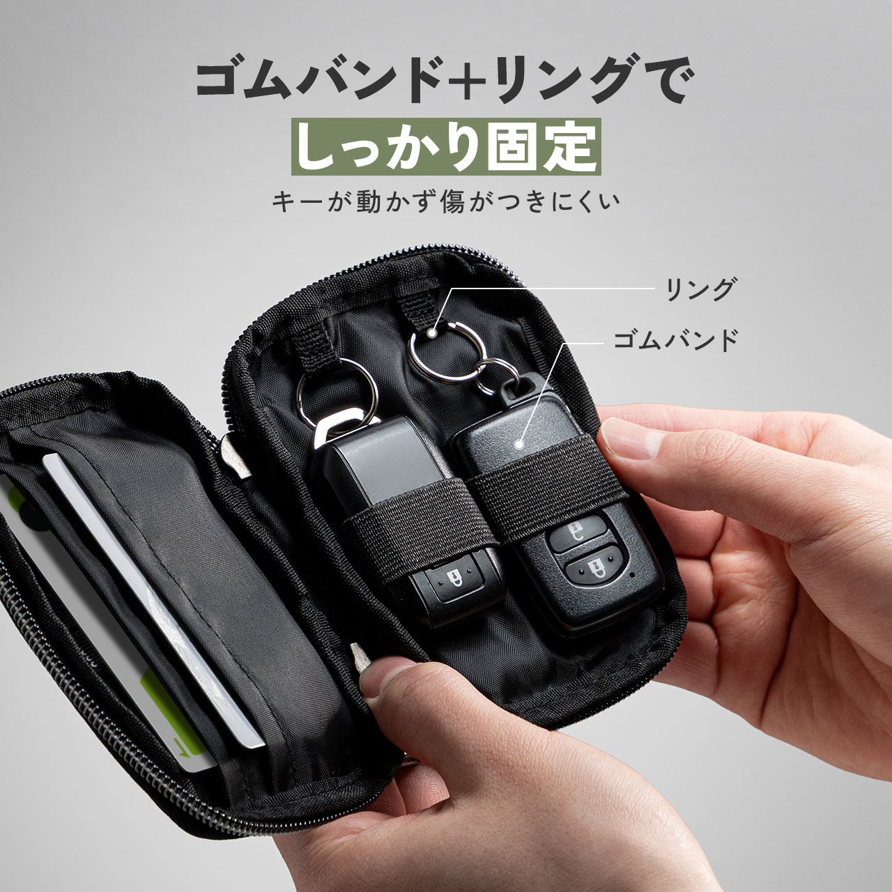 サンワダイレクト、コーデュラ素材のスマートキーケースを発売 - 画像9