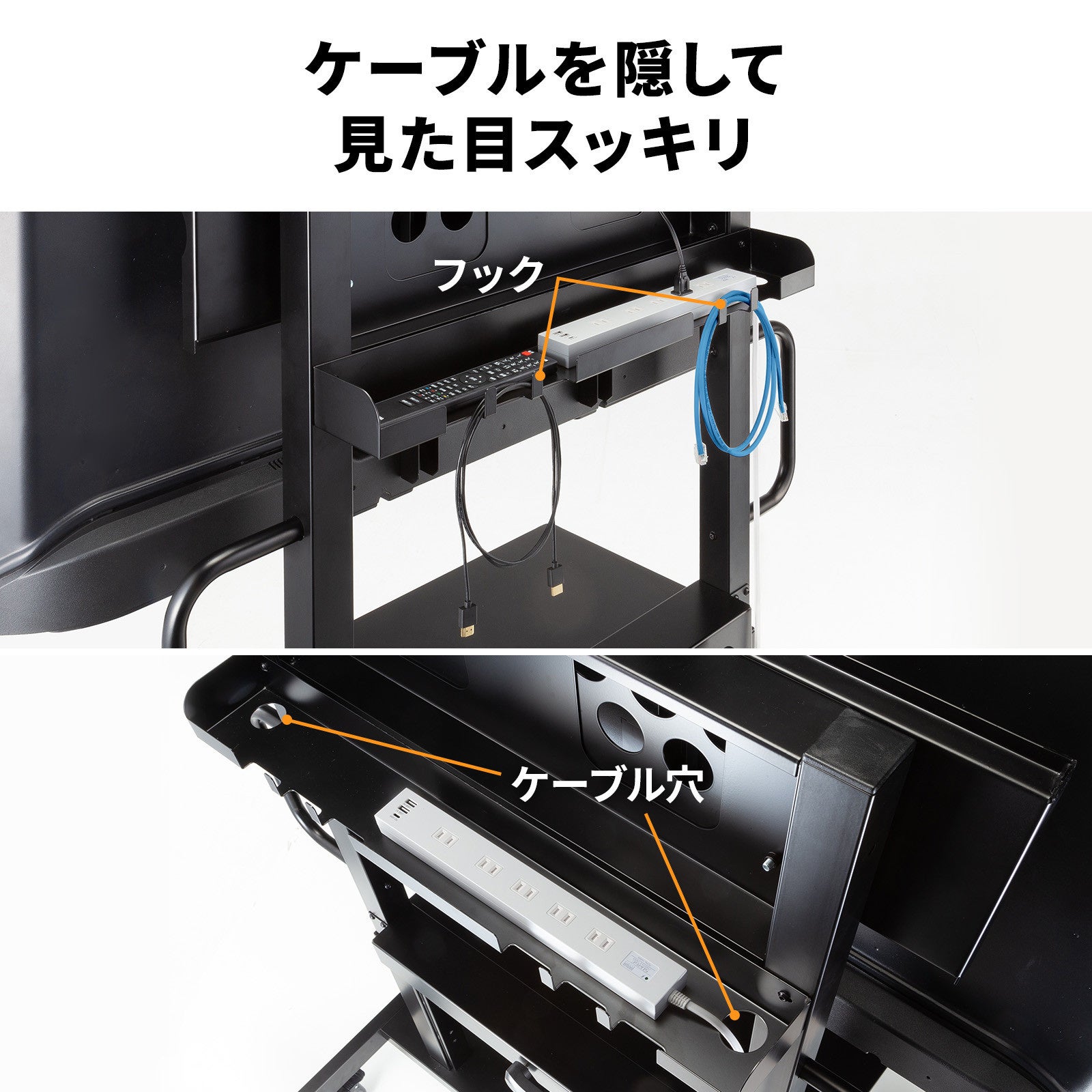 サンワサプライ、100型対応の手動上下昇降ディスプレイスタンドを発売 - 画像18