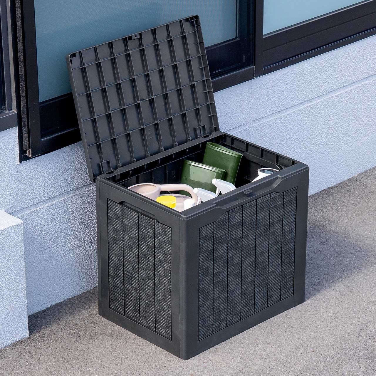 サンワダイレクト、屋外用大容量収納コンテナ「100-FC003BK」を発売 - 画像2