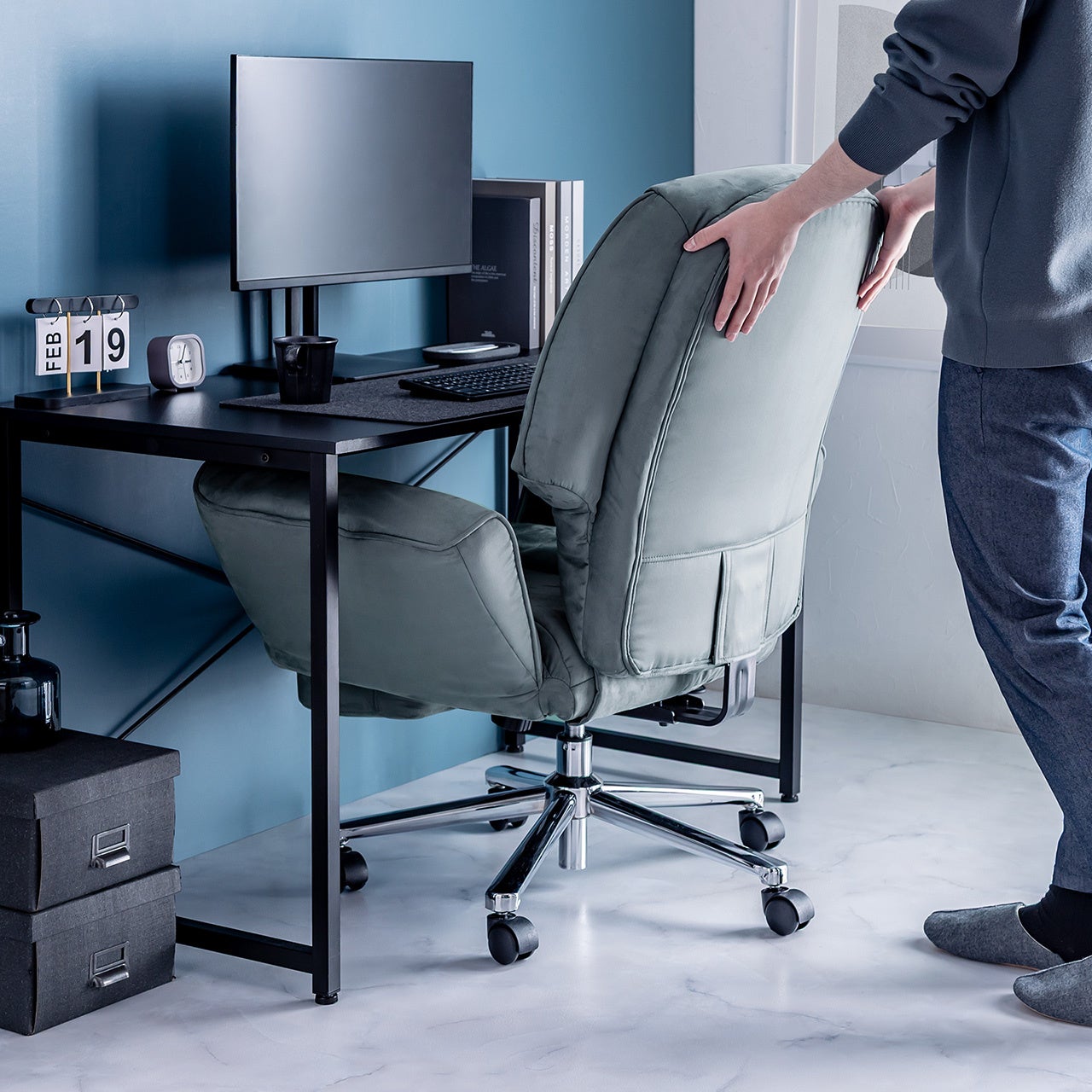 サンワダイレクト、オットマン内蔵の135度リクライニングチェアを発売 - 画像3