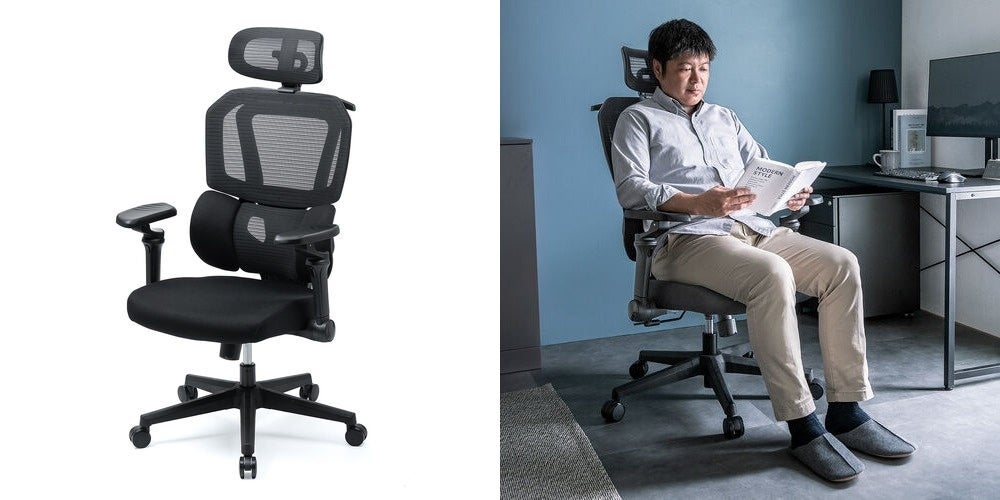 サンワダイレクト、調整機能に優れた高機能メッシュチェアを発売｜細かな調整が可能な高機能メッシュチェアが登場