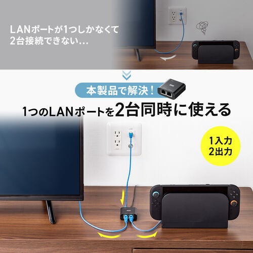 テレビとゲーム機を同時接続!超小型LANハブが新発売 - 画像3