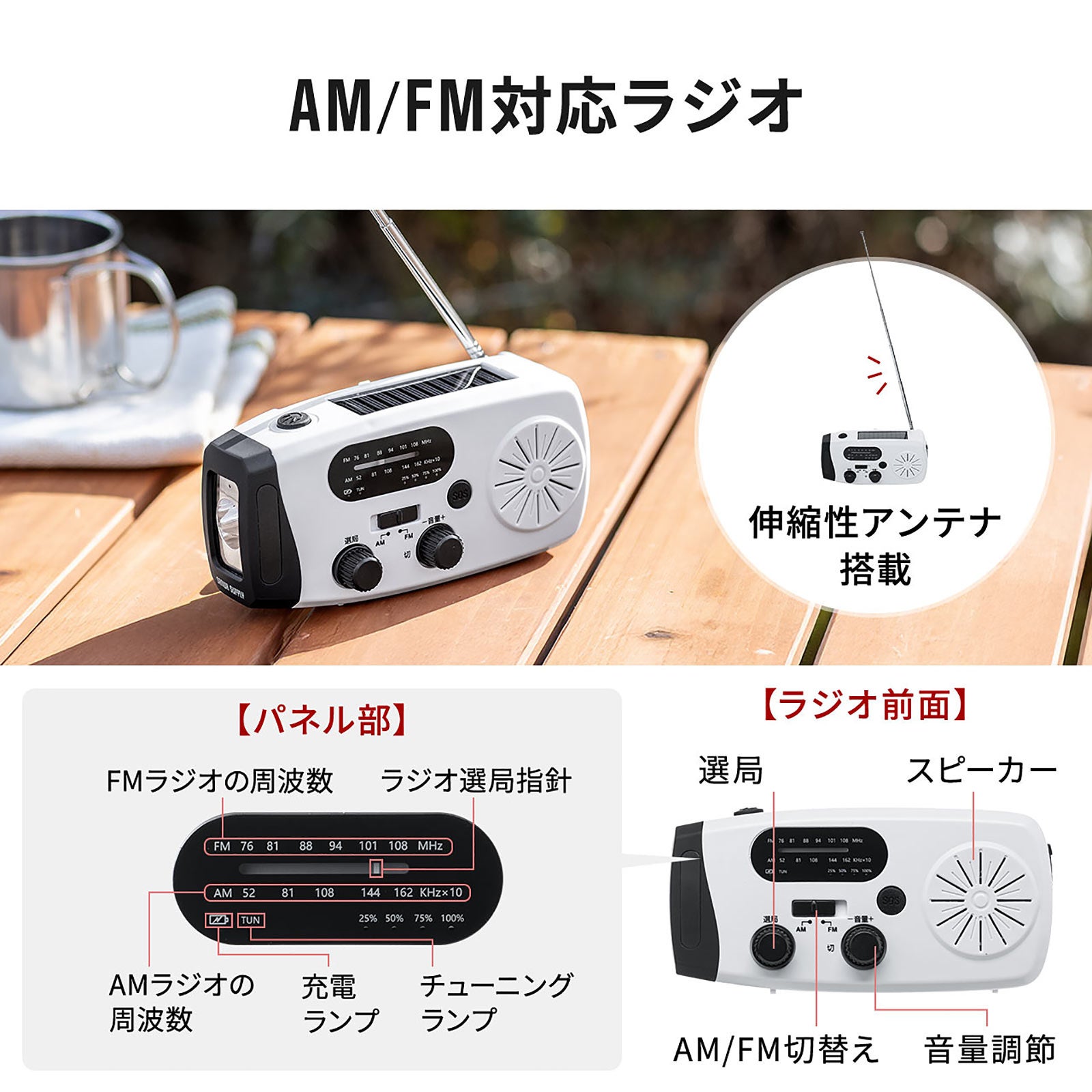 1台で安心!サンワダイレクトから多機能防災ラジオ発売 - 画像5