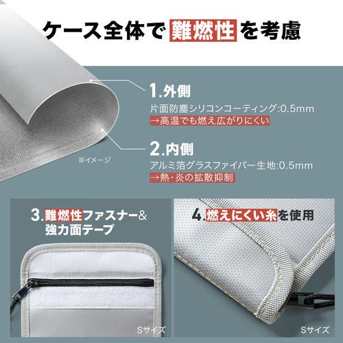 サンワダイレクト、発火しても炎を外に出さない難燃性モバイルバッテリーケースを発売 - 画像5