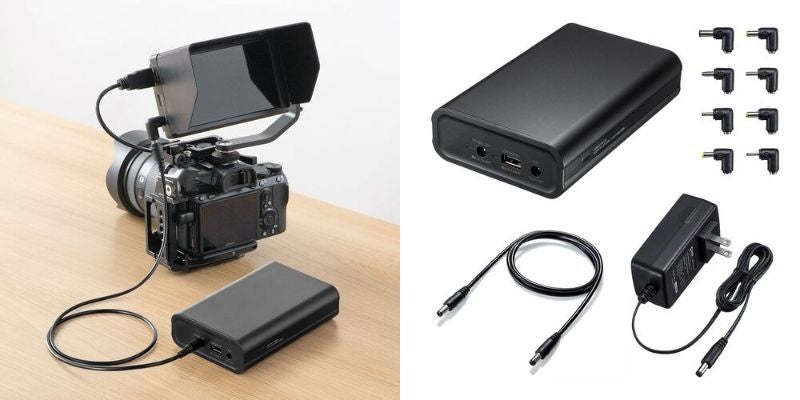 サンワダイレクト、DC12V機器対応モバイルバッテリーを発売 - 画像2