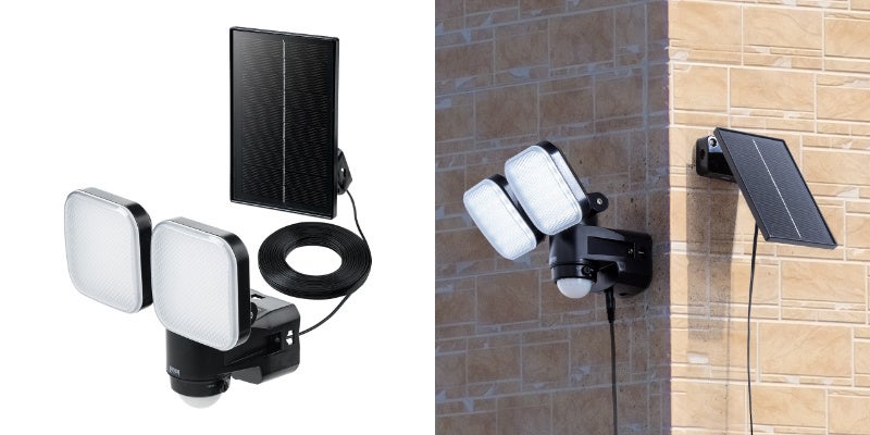 サンワダイレクト、ソーラー充電式LEDセンサーライトを発売 - 画像2