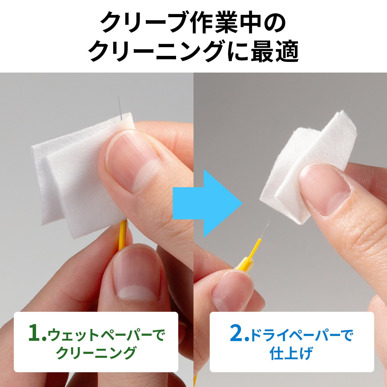 サンワサプライ、光ファイバ用クリーニングペーパー「HKB-AC-CL6」を5月中旬発売 - 画像3