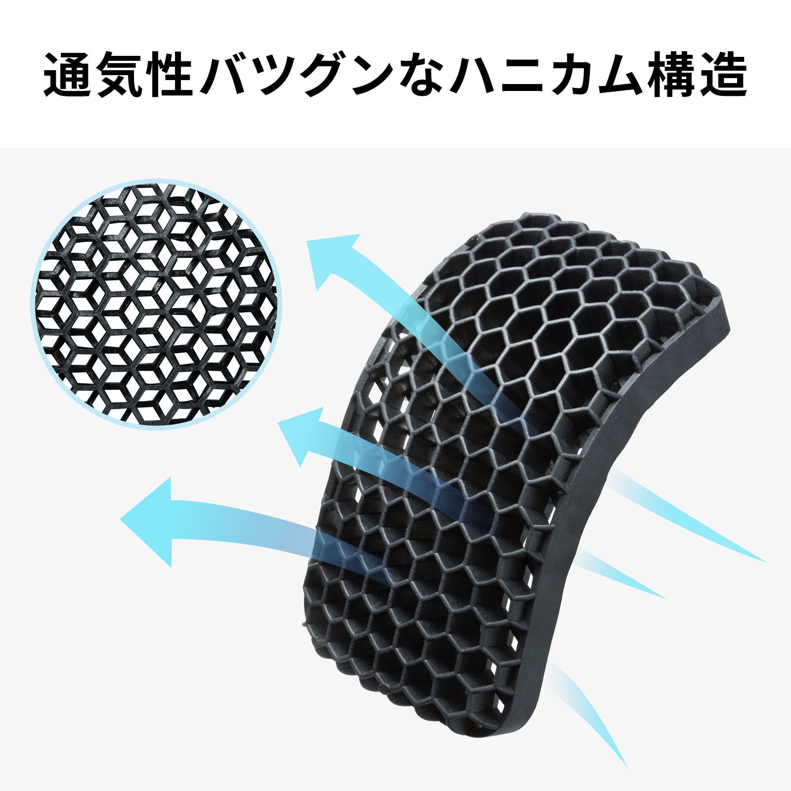 サンワサプライ、通気性に優れたハニカム構造のリストレストを6月中旬に発売 - 画像9