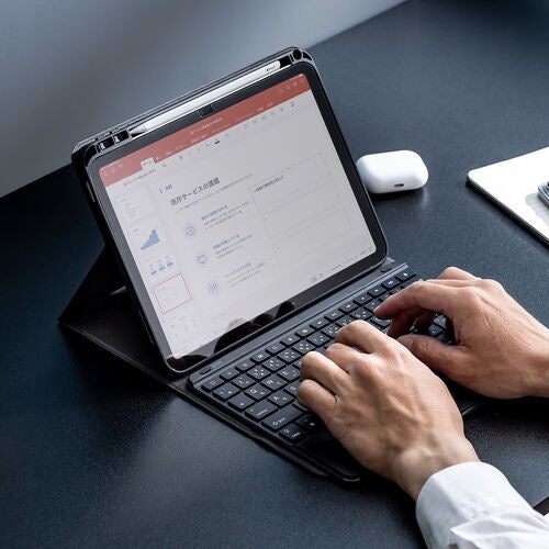 サンワダイレクト、iPad第10世代向けタッチパッド付キーボードを発売 - 画像2