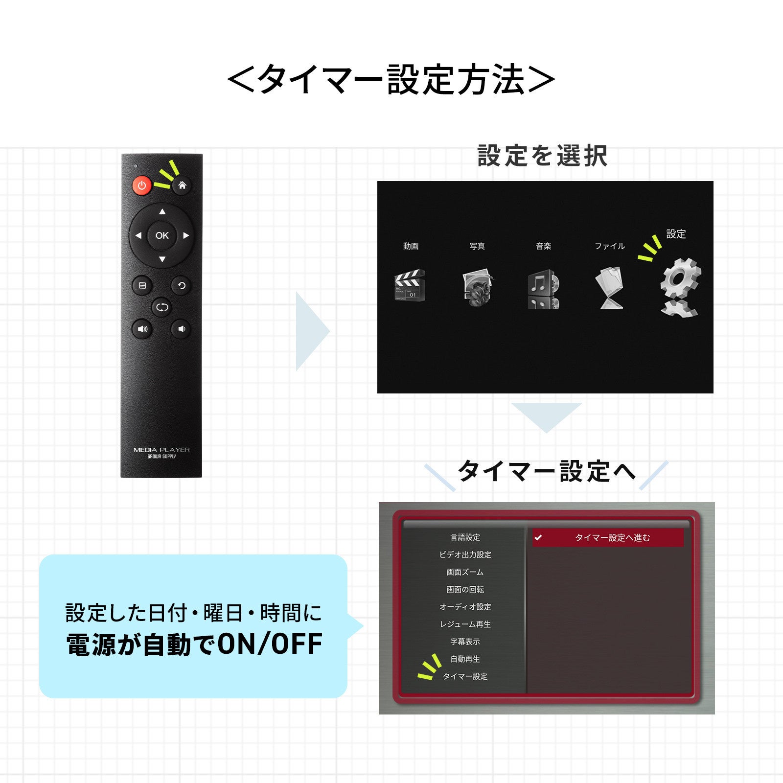 サンワサプライ、パソコン不要のメディアプレーヤー2機種を発売 - 画像8