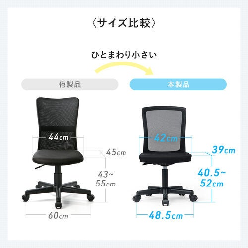 サンワダイレクト、洗えて清潔なメッシュチェアを発売 - 画像3