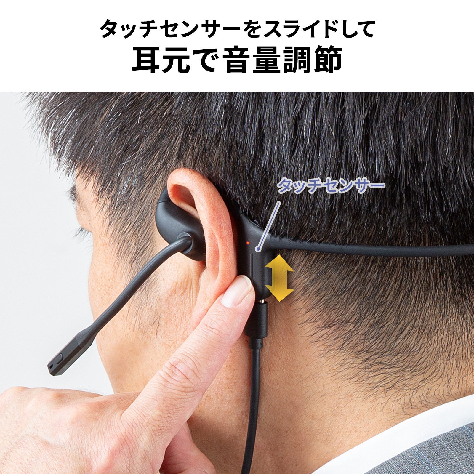 サンワサプライ、有線接続にも対応したオープンイヤーヘッドセットを発売 - 画像13