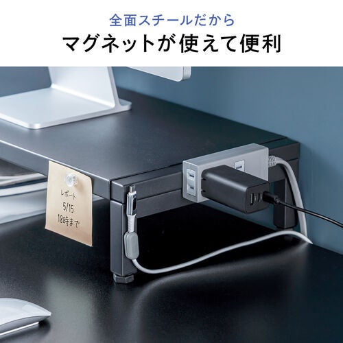 サンワダイレクト、スチール製モニター台のホワイト色を発売 - 画像5
