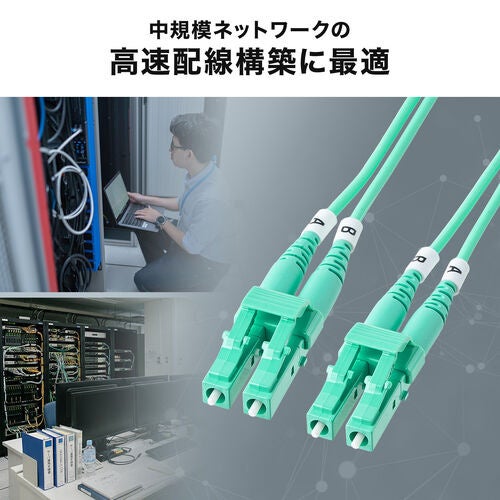 サンワダイレクト、10Gbps対応のOM3光ファイバケーブルを発売 - 画像12