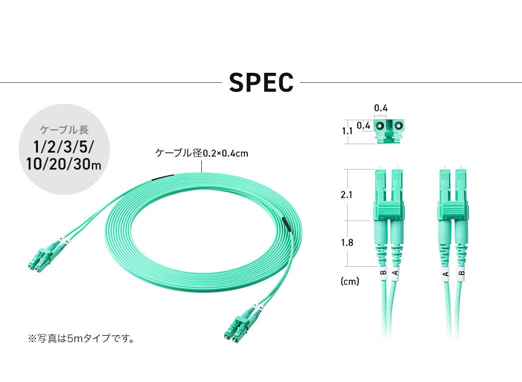 サンワダイレクト、10Gbps対応のOM3光ファイバケーブルを発売 - 画像13