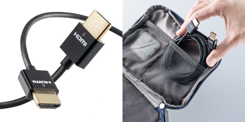 サンワダイレクト、配線しやすい極細設計のHDMIケーブルを発売 - 画像2