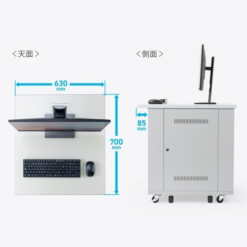 サンワサプライ、19インチマウント搭載のデスクを発売 - 画像4