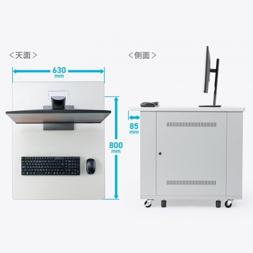 サンワサプライ、19インチマウント搭載のデスクを発売 - 画像5