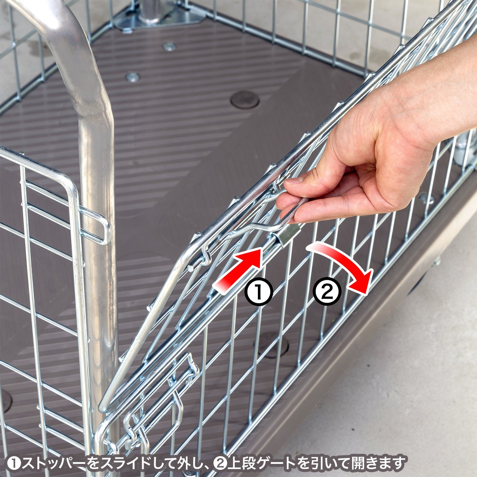 サンワサプライ、2段階開閉かご付き台車を発売 - 画像5