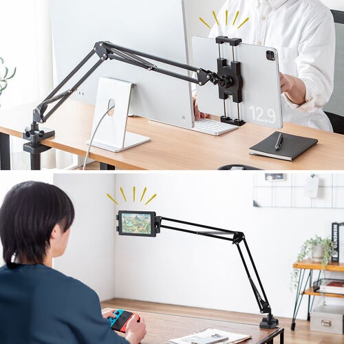サンワダイレクト、タブレットアームスタンドに新色ホワイトを追加 - 画像6