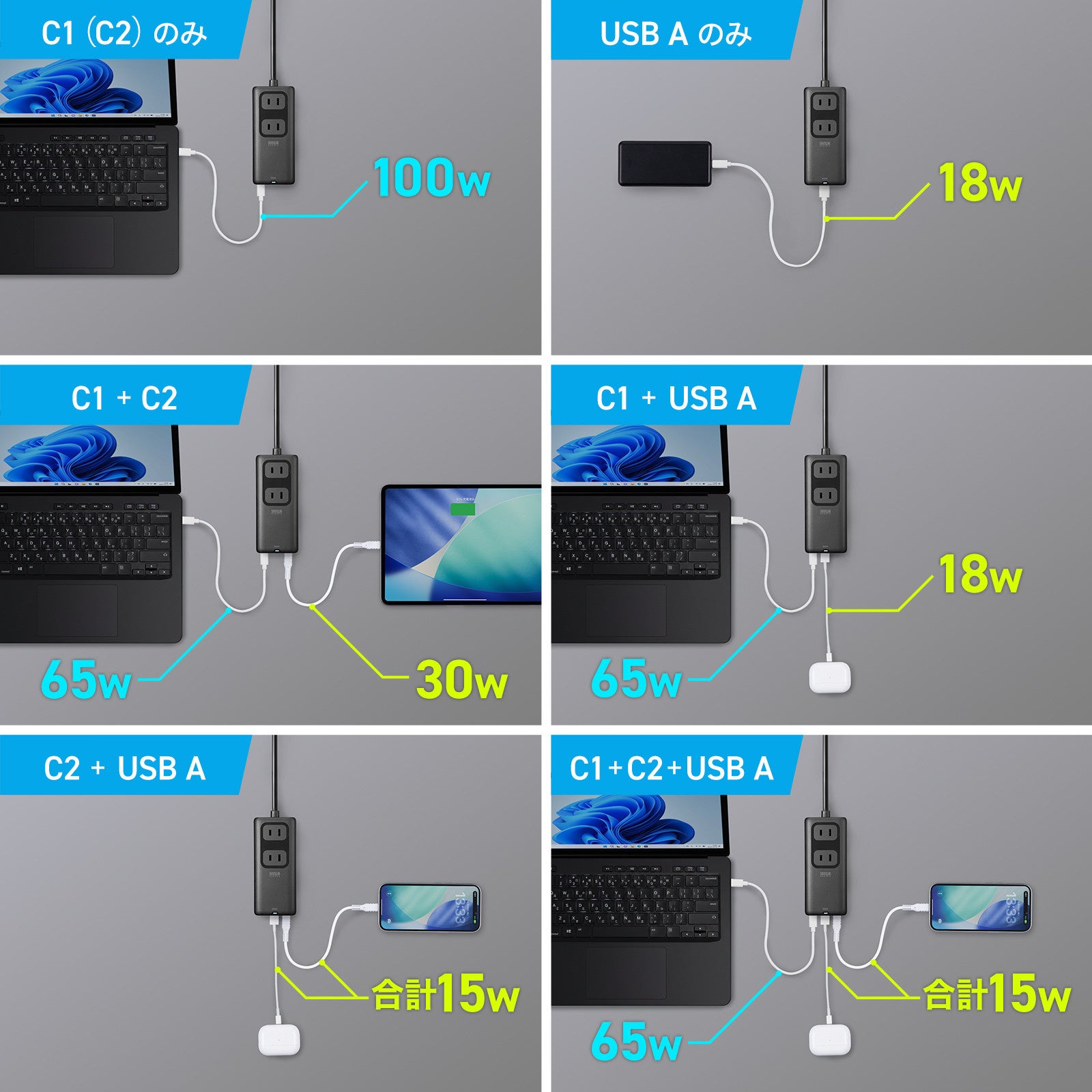 サンワサプライ、PD100W対応の超スリムなGaN電源タップを発売 - 画像11