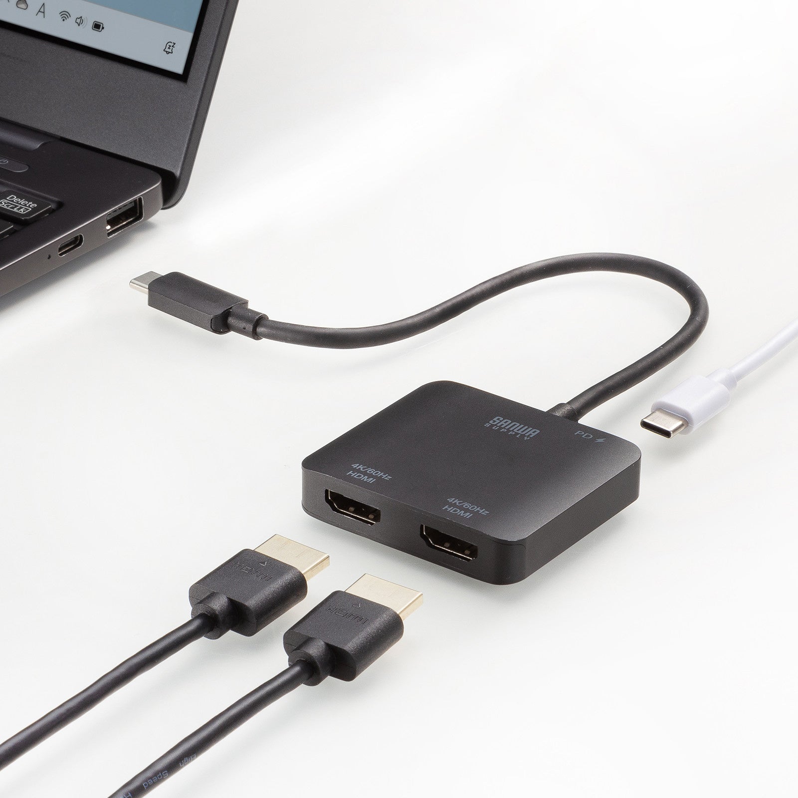 サンワサプライ、PD充電対応＆2画面出力のUSB Type-C変換アダプタを発売 - 画像7
