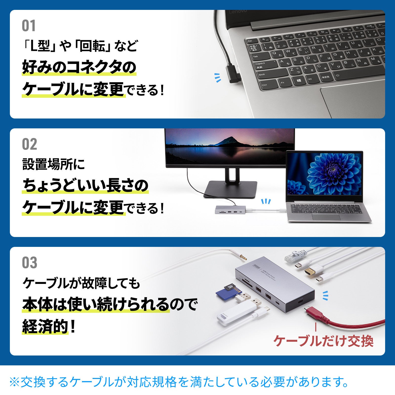 サンワサプライ、10ポート搭載のコンパクトなドッキングステーションを発売 - 画像8