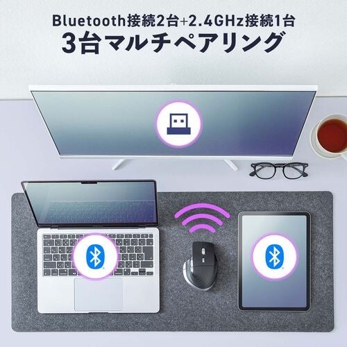 サンワダイレクト、サイド・高速スクロール対応の多機能マウス「VELZA」を発売 - 画像6