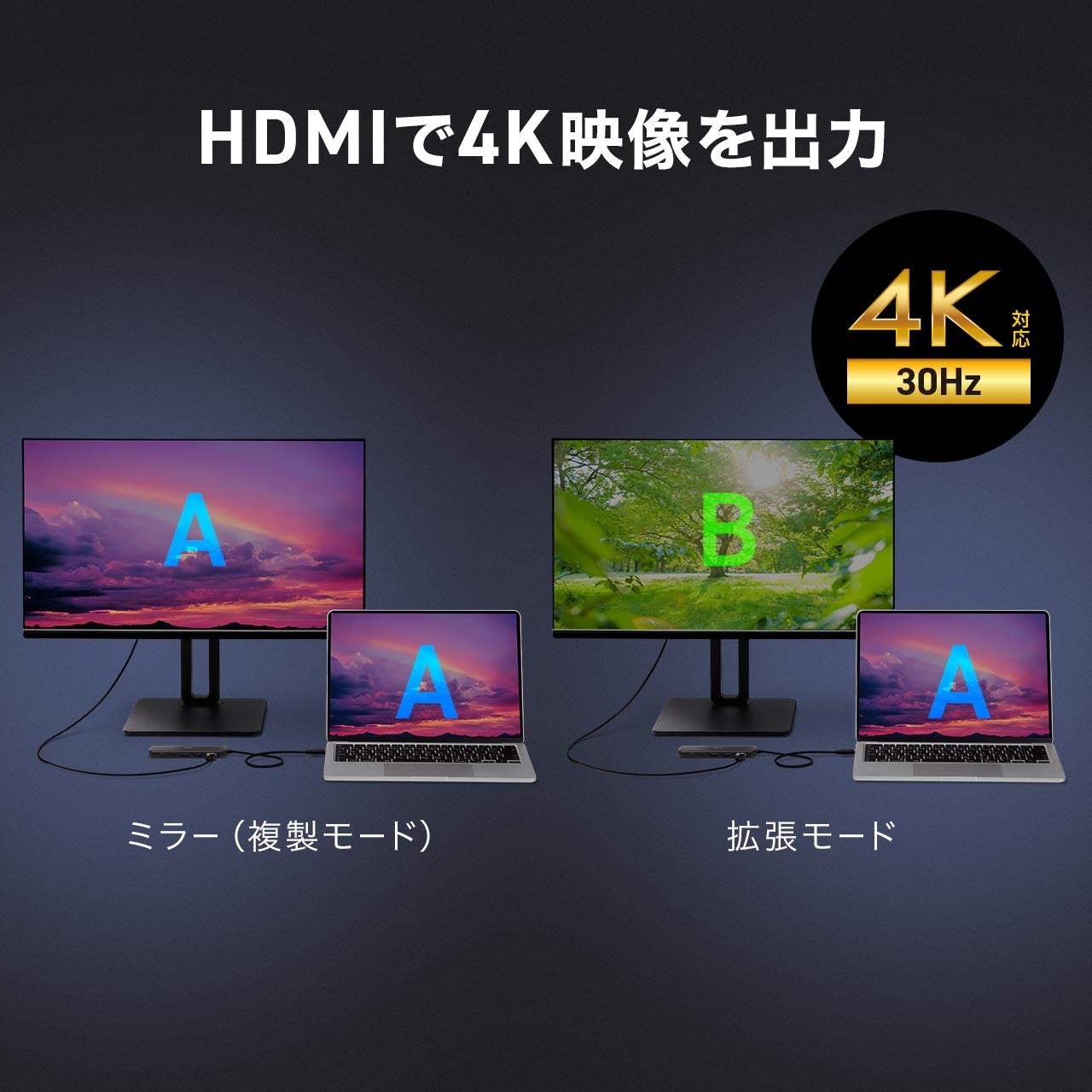 サンワダイレクト、PD100W充電対応の軽量7in1 USB-Cハブを発売 - 画像8