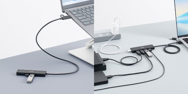 サンワダイレスト、セルフ/バスパワー両対応の5ポートUSBハブを発売 - 画像2