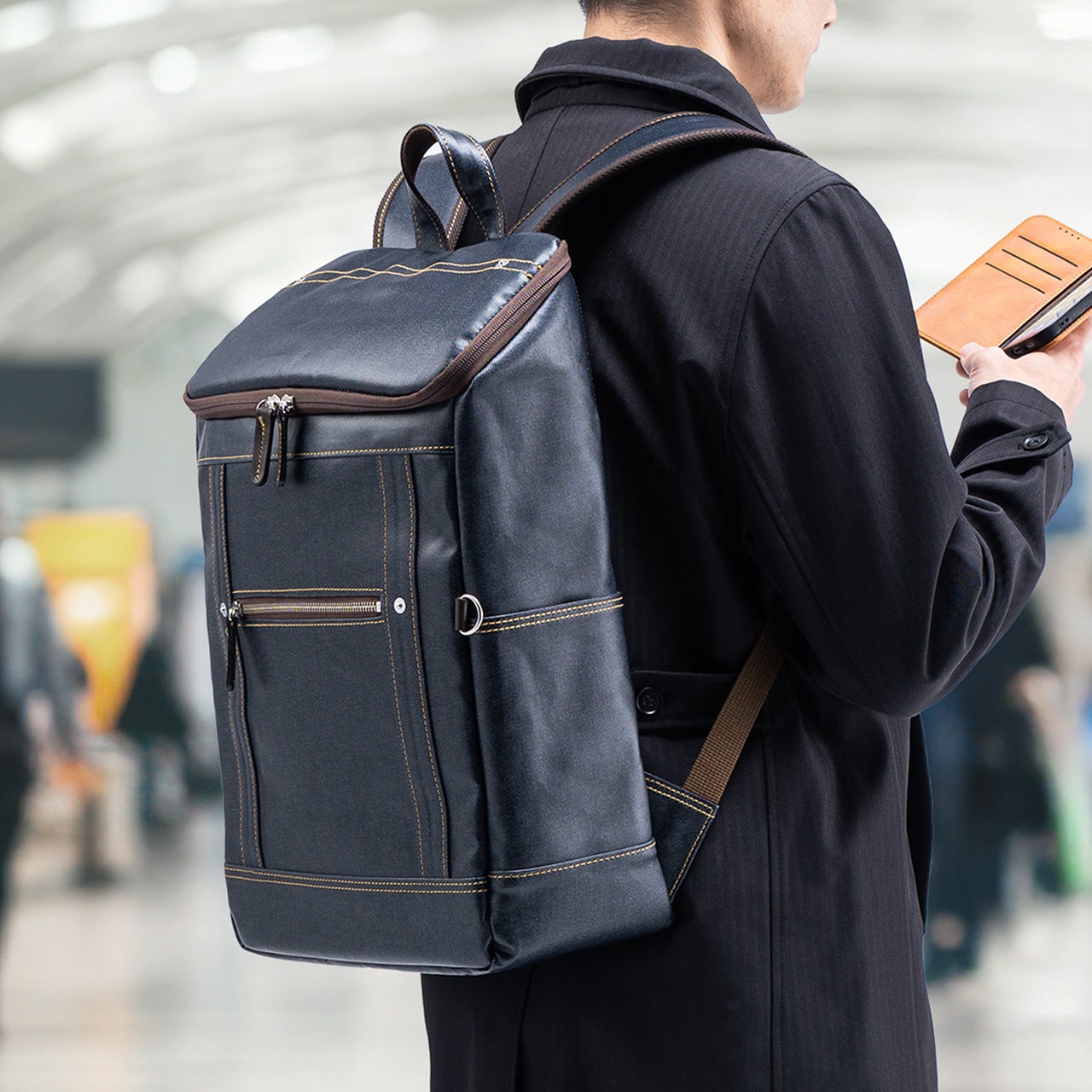 サンワダイレクト、岡山デニムと豊岡製生地のビジネスリュック発売 - 画像2