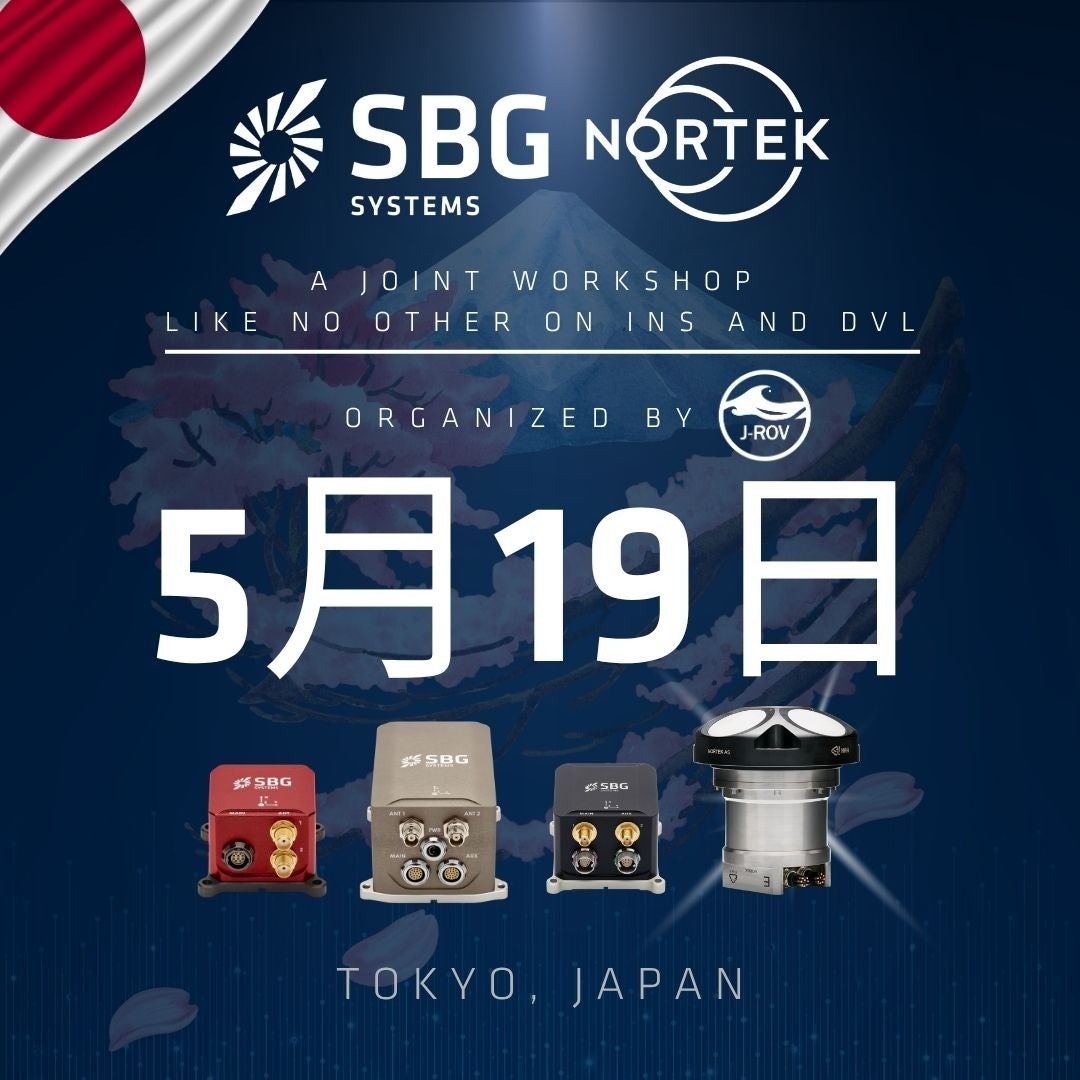 SBG SystemsとNortek、INSとDVLの連携ワークショップを開催 - 画像1