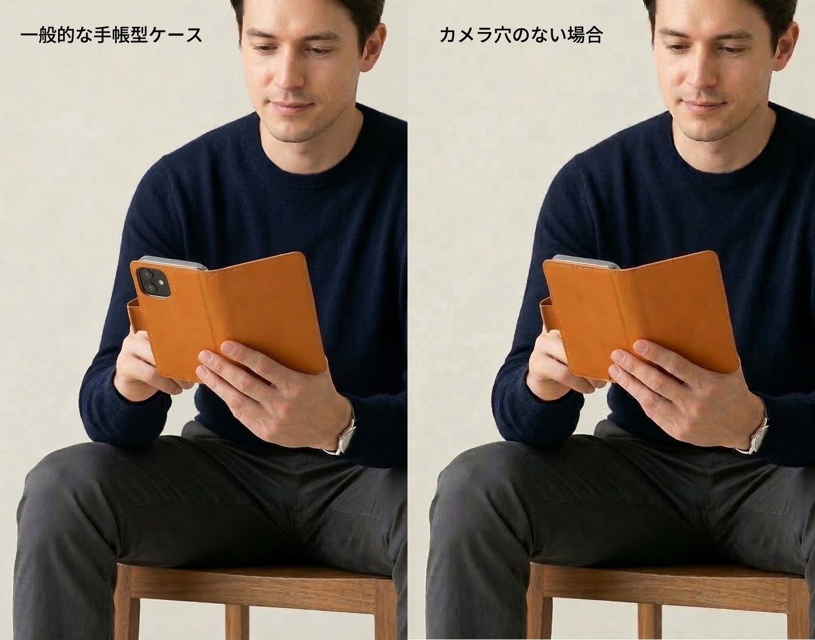 シーガル、カメラ穴のない栃木レザー製スマホケース「CAMHIDE」をMakuakeで先行販売 - 画像4