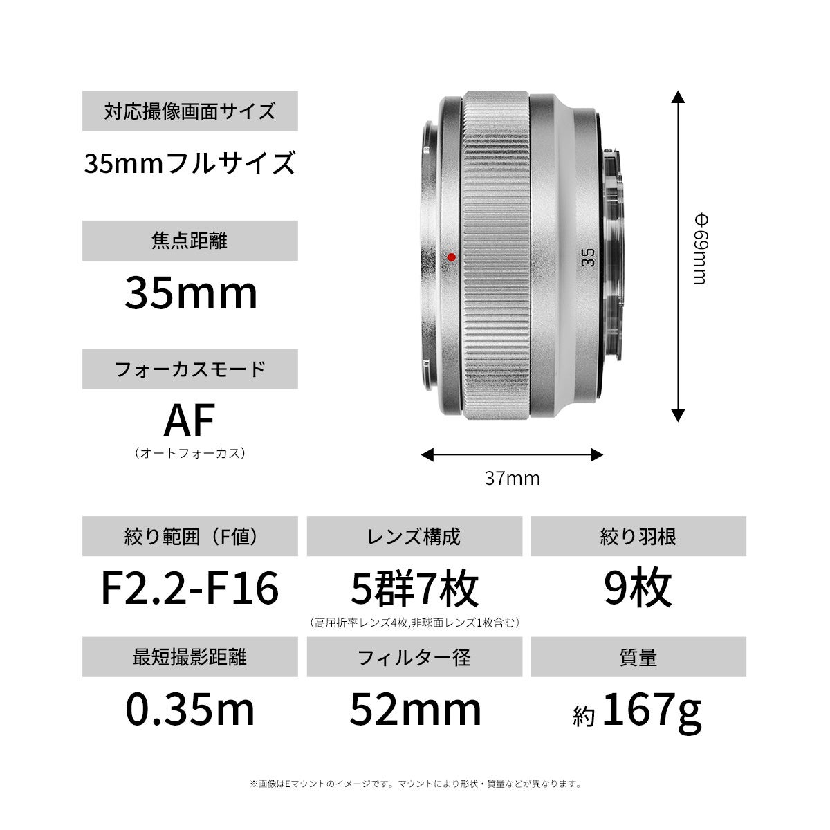E&Iクリエイション、単焦点レンズ「SG-image AF 35mm F2.2」にシルバーモデルを追加 - 画像8