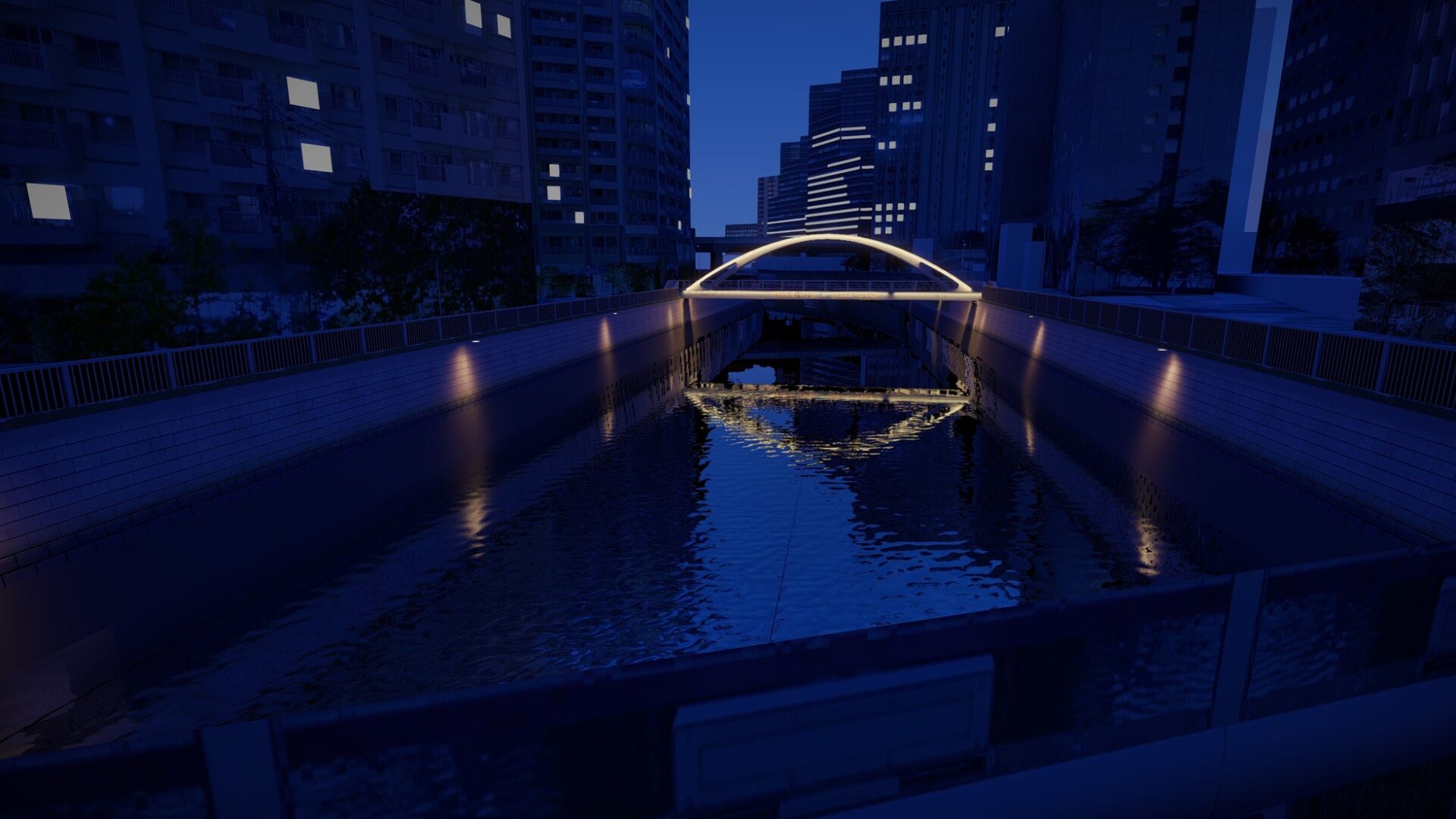 パナソニック、品川区「鈴懸歩道橋」で特別ライトアップを実施|鈴懸歩道橋における特別演出の実証実験